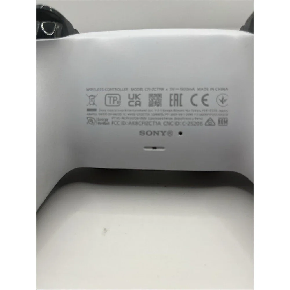 Sony PS5 DualSense Wireless Controller White Genuine OEM Tested Works CFI-ZCT1W